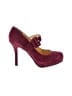 Nine West 100% Leather Burgundy Heels Size 8 - photo 1