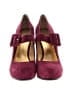 Nine West 100% Leather Burgundy Heels Size 8 - photo 2