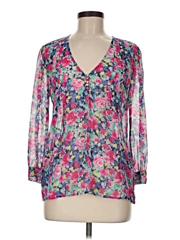 Joie 3/4 Sleeve Silk Top (view 1)
