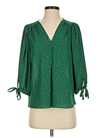 Olivia Grey 3/4 Sleeve Blouse (view 1)