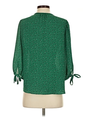 Olivia Grey 3/4 Sleeve Blouse (view 2)