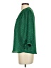 Olivia Grey 100% Polyester Green 3/4 Sleeve Blouse Size S - photo 5