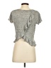 J.Crew 100% Linen Gray Short Sleeve Top Size XS - photo 2