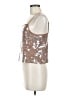 Madewell 100% Polyester Silver Sleeveless Top Size M - photo 5