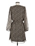 Madewell 100% Polyester Print Gray Casual Dress Size M - photo 2