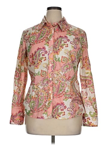 Signature by Larry Levine Long Sleeve Button-Down Shirt (view 1)