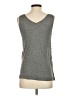 Banana Republic 100% Polyester Silver Sleeveless Top Size S - photo 2