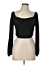 Shein Black 3/4 Sleeve T-Shirt Size L - photo 1