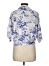 C by ONE Blue 3/4 Sleeve Blouse Size M - photo 2