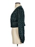 Lulus 100% Polyester Polka Dots Teal Green Long Sleeve Blouse Size S - photo 5