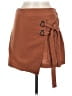 JOA Solid Brown Casual Skirt Size M - photo 1