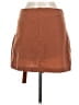 JOA Solid Brown Casual Skirt Size M - photo 2