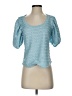 Anthropologie Blue Short Sleeve Top Size S - photo 1