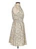 Shein Floral Tan Cocktail Dress Size 2 - photo 4