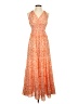 Max Studio 100% Polyester Orange Casual Dress Size XS - photo 1