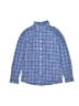 Vineyard Vines 100% Cotton Checkered-gingham Blue Long Sleeve Button-Down Shirt Size M (kids) - photo 1