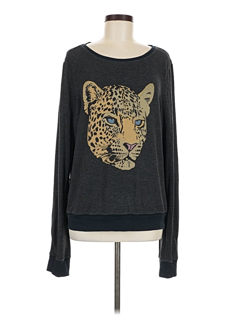 Pre-owned Wildfox Pullover Sweater In Black