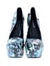 Shoedazzle Floral Blue Heels Size 11 - photo 2