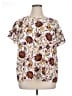 Lane Bryant 100% Polyester White Short Sleeve Blouse Size 16 - photo 1