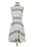 Antonio Melani Stripes Gray Casual Dress Size 4 - photo 1