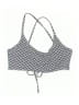Vineyard Vines 100% Elastane Houndstooth Gray Swimsuit Top Size XS - photo 1