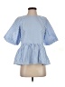 Pomander Place Blue Short Sleeve Blouse Size XS - photo 1