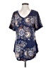 Lularoe Blue Short Sleeve Blouse Size S - photo 1