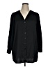 Alfani Black 3/4 Sleeve Button-Down Shirt Size 1X - photo 1