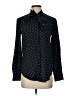 Uniqlo 100% Rayon Polka Dots Black Long Sleeve Blouse Size S - photo 1
