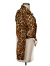 HOT STUFF Animal Print Brown Long Sleeve Blouse Size S (estimated) - photo 4