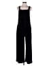 Suzanne Betro Solid Black Jumpsuit Size L - photo 1