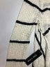 Doe & Rae 100% Acrylic Stripes Ivory Cardigan Size L - photo 3