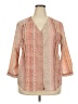 Van Heusen Orange 3/4 Sleeve Blouse Size XXL - photo 1