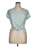 Lucky Brand Teal Short Sleeve Top Size 1X - photo 1