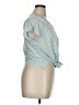 Lucky Brand Teal Short Sleeve Top Size 1X - photo 4