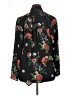 Lily White 100% Polyester Floral Black Long Sleeve Blouse Size XL - photo 2