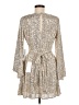 Jay Godfrey 100% Polyester Metallic Silver Cocktail Dress Size 6 - photo 2