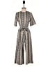 Shein 100% Polyester Graphic Tan Jumpsuit Size S - photo 1