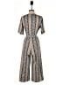 Shein 100% Polyester Graphic Tan Jumpsuit Size S - photo 2