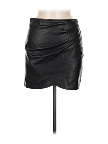 Shinestar Faux Leather Skirt (view 1)