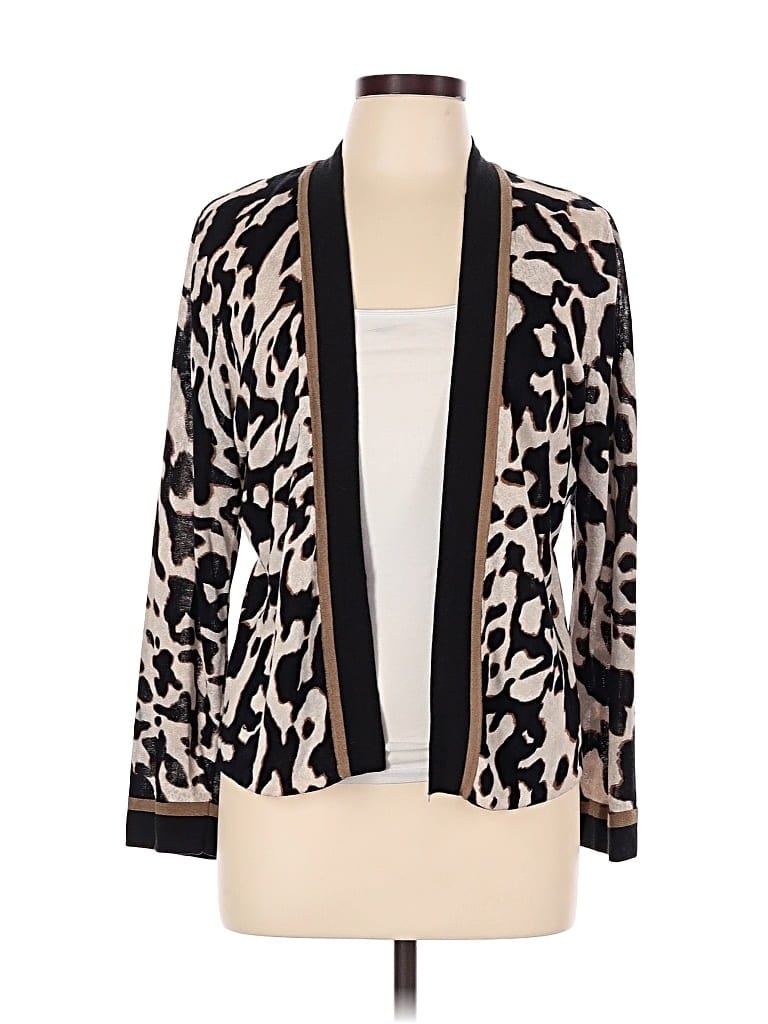 Pre-owned Nic + Zoe Cardigan Sweater In Tan
