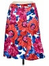 Talbots Floral Red Casual Skirt Size 6 Petite - photo 1