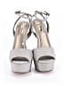 Steve Madden Metallic Silver Sandals Size 9 1/2 - photo 2