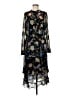 Reiss Print Black Cocktail Dress Size 8 - photo 1