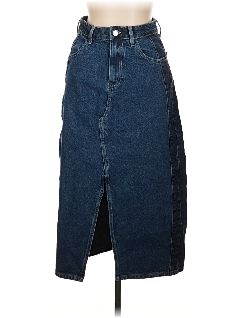 Pre-owned Forever 21 Denim Skirt In Blue