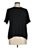 Topshop 100% Polyester Black Short Sleeve Blouse Size 6 - photo 1
