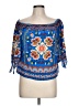 Flying Tomato Blue 3/4 Sleeve Blouse Size L - photo 1