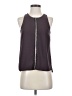 Trouve 100% Polyester Gray Sleeveless Blouse Size XS - photo 1