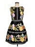 payal pratap 100% Polyester Floral Black Cocktail Dress Size 6 - photo 1
