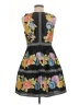 payal pratap 100% Polyester Floral Black Cocktail Dress Size 6 - photo 2